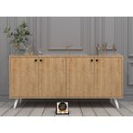Espino Konsol,tv Ünitesi,dekoratif DOLAP,VITRIN,%100 Mdf,kolay Kurulum - 160 - Ceviz