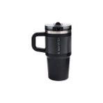 Esplendor 0,6 Litre Kapasiteli Siyah Pipetli Termos Bardak, Taşınabilir ve Şık