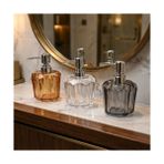 Esplendor 1 Adet Akrilik Sıvı Sabunluk (210 Ml) - 3 Farklı Renkli Kırılmaz Şeffaf Banyo ve Mutfak Düzenleyici Şık Losyon ve Sabun Pompası Organizer (Asorti) - 0,25 gr