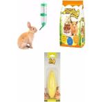 Esplendor 3 Parça Hamster Temel Ihtiyaç Seti, Yemi ve Suluk Dahil