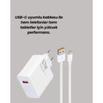 Esplendor 67W Turbo Hızlı Şarj Adaptörü ve Type-C Kablo Güvenli Şarj Teknolojisi - URN9128-8727 - Renkli