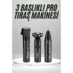 Esplendor Dijital Göstergeli 3 Başlıklı Tıraş Makinesi Islak Kuru Lazer Öncesi Günlük