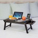 Esplendor Eğim Ayarlı Ahşap Portatif Tablet Laptop Sehpası Keyif Masası
