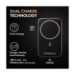 Esplendor Manyetik Powerbank 5000 Mah – Magsafe Uyumlu Kablosuz Şarj Cihazı 7,5 W, 12 W Usb-C Hızlı Şarj, 12 13 14 15 16 17 Pro Max,, Airpods Için Ayaklıklı Ince Harici Pil - Option-1