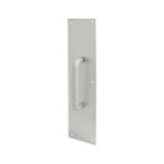 Esplendor Prime Line Ürünler J 4640 Kapı Pull Plaka ile Yuvarlak Sap, 4-Inç x 40,6 Cm, Saten Alüminyum - 001-Renkli - Option-1