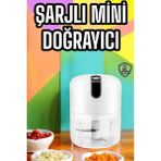 Esplendor Şarjlı Portatif Doğrayıcı Mini Pratik Rondo El Doğrayıcı Üç Bıçaklı Çe - URN8649-8220 - Çok Renkli