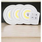 Esplendor Spot Lamba LED Işık 3'lü Uzaktan Kumandalı Pilli Yapışkanlı Kablosuz - URN7928-5322 - Çok Renkli
