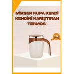 Esplendor USB Şarjlı Manyetik Karıştırıcı Kupa – Otomatik Kahve Karıştırma Bardağı - 1 - 000-Siyah