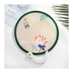 Esplendor Zürafa Figürlü Japon Tarzı Katlanabilir Yelpaze, 21 cm