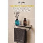Espoo Design Paslanmaz Çelik Yapışkanlı Raflı Banyo Havlu Tutacağı Havlu Askısı Mutfak Banyo Raflı Kağıt Havluluk