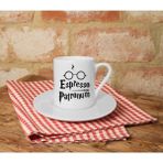 Espresso Patronum Baskılı Beyaz Türk Kahvesi Fincanı - 001-Renkli - 50 ml
