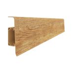 Esquero Kablo Kanallı Pvc Süpürgelik 6,66 Cm - Kırmızı Meşe - Esq