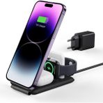 ESR 3-in-1 Şarj Standı MagSafe – iPhone + Apple Watch + AirPods (Çanta Dahil)