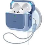 ESR Airpods 4 Uyumlu, Halolock Orbit Hybrid Magsafe Kılıf, Mavi