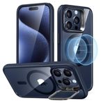 esr ESR iPhone 2023 Pro kılıf, MagSafe ile uyumlu, askeri norm koruyucu kılıf, entegre saklama standı, cep telefonu kılıfı, çizilmez arka yüzey, klasik seri, koyu mavi