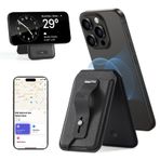 ESR for Magsafe Wallet, Tam Bul İşlevselliğine Sahip Manyetik Geo iPhone Cüzdanı, 3.000g'ye Kadar Mıknatıs Gücü, Ayarlanabilir Stantlı Cüzdan Takip Cihazı, iPhone 15/14/13/12 Serisi için, Siyah