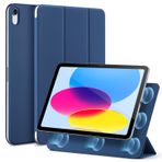 ESR iPad 10 nesil için kılıf, 2022 manyetik, iPad 10 kılıfı, pratik mıknatıslı sabitleme, iki yönlü üç katlı stant, hafif koruma, otomatik dinlenme/uyandırma, mavi