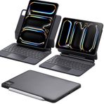 ESR iPad Pro 11 inç (M4 2024) klavyeli kılıf, ayarlanabilir manyetik ayaklı klavye kılıfı, yüksek/yükseltilmiş mod, çıkarılabilir koruyucu kılıf, Rebound 360 serisi, siyah