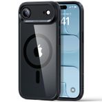 ESR iPhone Air Kılıfı, Kamera Kontrolü, MagSafe ile Uyumlu, iPhone 17 Air Kılıfı için Manyetik Telefon Kapağı, Darbeye Dayanıklı Askeri Sınıf Koruma, Klasik Hibrit (HaloLock), Şeffaf Siyah