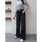 Esra Helvacı Likralı Straight Jean - Antrasit - 34