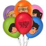 Esra Store Balonevi LRT9592 Balonevi, Rafadan Tayfa, 12'' Baskılı Pastel Balon 100'LÜ Paket