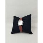 Esrada Quartz Retro Minimal Vintage Deri Kordon Kadın Kol Saati Bordo - Kahverengi