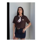 ESRAHELVACI Fular Detay Aksesuarlı Tshirt
