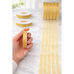Esram Butik Organze Tül Kurdele Gold 1 cm 23 mt, Gelin, Bohça, Nişan, Çeyiz, Hediye Paketleme, Süsleme, Nikah