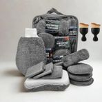 Esranın Dünyası 11 Parça Mikrofiber Oto Yıkama Seti, Fırça ve Bez ile Tam Set