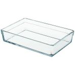 Esranın Dünyası 20X29 cm Şeffaf Borcam Tepsi - 2.5 Litre Kapasite