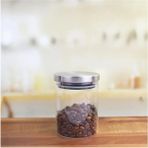 Esranın Dünyası 300 ml Hava Geçirmez Metal Kapaklı Borosilikat Cam Kavanoz (8.5CM*10CM)