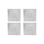 Esranın Dünyası 4 Adet Metal Düz Bağlantı Sacı, 8 x 8 cm Mobilya Için