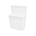 Esranın Dünyası Asmalı Dolap Düzenleyici – Askılı Çok Amaçlı Plastik Organizer Sepet | Mutfak, Banyo, Dolap ve Ofis Için Pratik Düzenleyici Kutusu (255X110X325 Mm, Beyaz)