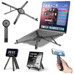 Esranın Dünyası Ayarlanabilir Masaüstü Stand, Laptop, Tablet ve Telefon Için 3'ü 1 Arada
