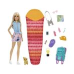Esranın Dünyası Barbie Kampa Gidiyor Oyun Seti Barbie Kampa Gidiyor Oyun Seti, Yavru Köpeği ve 10'dan Fazla Aksesuar, 3-7 Yaş HDF73