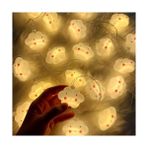 Esranın Dünyası Bulut Şeklinde 10’lu LED Işık Zinciri – 2 Metre Dekoratif Sıcak Aydınlatma, Pil ile Çalışan Sevimli Bulut LED Süsleme Işıkları, MZ-314, Beyaz [enerji Sınıfı A]