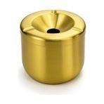 Esranın Dünyası Busstier Gold Metal Kapaklı Küllük, Portatif ve Modern Tasarım Kül Tablası, Araç Için Uygun Rüzgar Geçirmez Küllük, Lüks Altın Rengi Masaüstü Kül Tepsisi, Kolay Temizlenir Dış Mekan Küllüğü