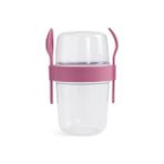 Esranın Dünyası Busstier Müsli ve Granola Kapsülü, 1100 ml Sızdırmaz Yoğurt Kabı, Take And Go Kaşıklı Granola Kabı, Pratik ve Taşınabilir Tasarım (Beyaz)