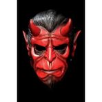 Esranın Dünyası Cadılar Bayramı Için Kırmızı Hellboy Temalı Maske