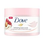 Esranın Dünyası Dove Vücut Peelingi Nar Çekirdeği ve Shea Yağı 225ML Beyaz
