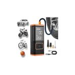 Esranın Dünyası Enshall Taşınabilir Hava Kompresörü Lastik Şişirme - 150PSI Araba Lastikleri Hava Pompası Lastik Basınç Ölçerli LED Işık, 5400MAH Pil ve 12V Dc Akıllı Lastik Şişirme Cihazı Araba, Motosiklet, Bisiklet