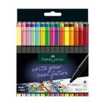 Esranın Dünyası Faber-Castell Grip Finepen Ince Keçe Uçlu Kalem Seti, 30’lu, Pastel ve Neon Renkler, 0.4 mm Hassas Uç, Metal Destekli, Ergonomik Üçgen Gövde - 41 Delft Blue