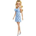 Esranın Dünyası Fiyonklu Mavi Elbise ile Barbie Bebek