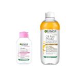 Esranın Dünyası Garnier Skin Naturals Micellar Kusursuz Makyaj Temizleme Suyu (100 Ml) & Çift Fazlı Micellar Kusursuz Makyaj Temizleme Suyu (400 Ml) Cilt Bakım Seti
