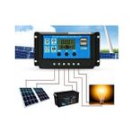 Esranın Dünyası Güneş Paneli Solar Akü Şarj Kontrol Cihazı 12V 24V 30 Amper