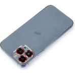 Esranın Dünyası Iphone 12 Pro Max Metal Kamera Lens Koruma Cam - Kırmızı