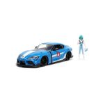Esranın Dünyası Jada, 253255051, Robotech, Die-Cast (Metal), Toyota Supra, Serbest Tekerlek, Açılabilen Parçalar (Kapı, Kaput ve Gövde), Max Sterling Figürü, 1:24, 20 cm