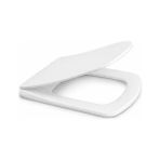 Esranın Dünyası Kare Slim Ultra Ince Yavaş Kapanan Klozet Kapağı, Soft Close Sessiz Mekanizma, Kaymaz Tabanlı Sabit Duruş, Dayanıklı Durolast Malzeme, Kolay Montajlı Universal Uyumlu Wc Kapak, Hijyenik ve Uzun Ömürlü