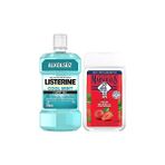 Esranın Dünyası Le Petit Marseillais Duş Jeli Akdeniz Çileği 250 ml + Listerine Cool Mint Ağız Bakım Suyu Hafif Tat 250 ml