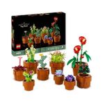Esranın Dünyası LEGO Botanicals Minik Bitkiler 10329 – Yetişkinler Için Terakota Renkli Saksıda Kurak, Tropik ve Etçil Türlerde 9 Bitki Içeren Yapay Çiçek Modeli Yapım Seti, Sevgililer Günü Hediyesi Fikri (758 Parça)